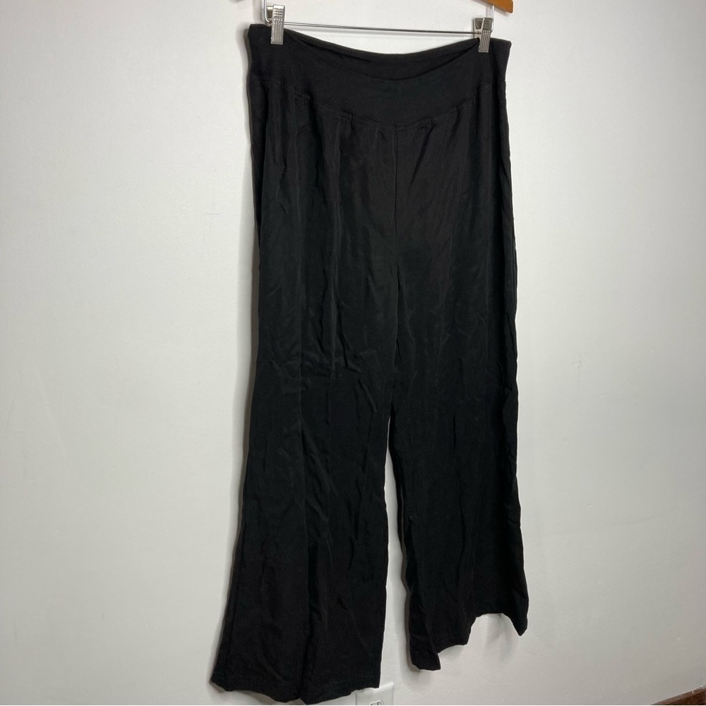 Soft surroundings black‎ wide leg pants size large